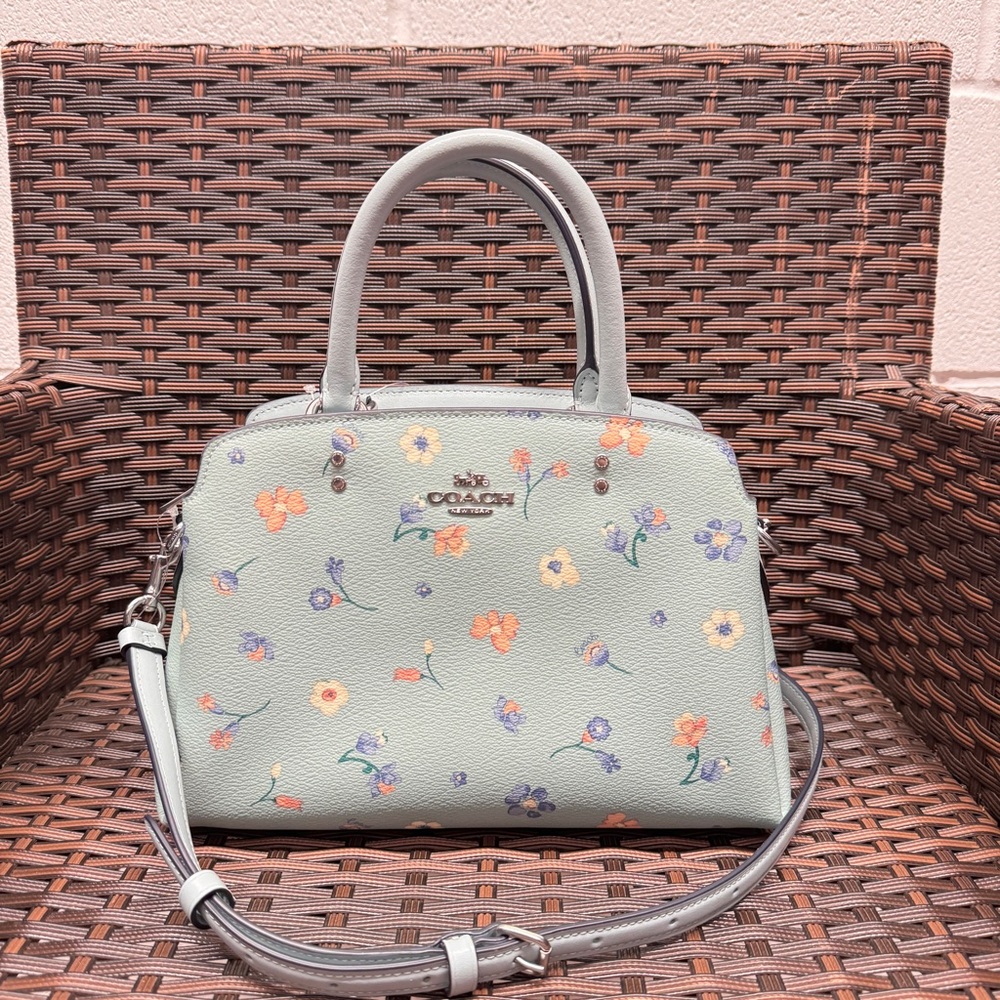 Coach MINI LILLIE CARRYALL WITH MYSTICAL FLORAL PRINT (COACH C8216)